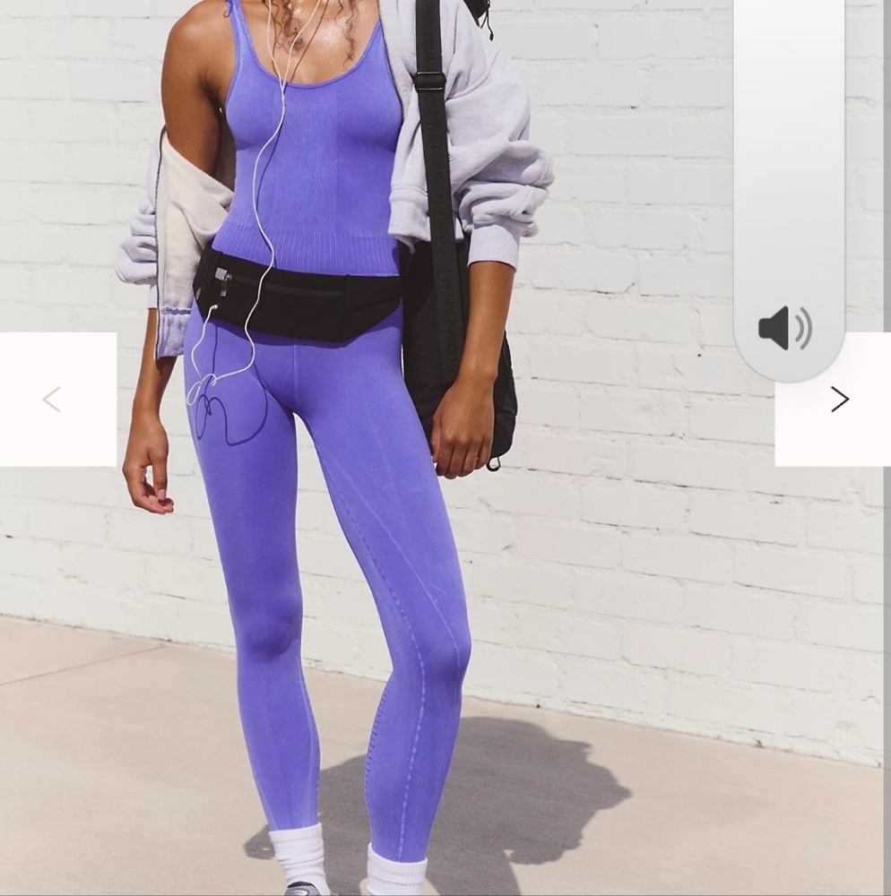 FP Movement Good Karma‎ Sapphire Onesie Bodysuit M/L NWOT